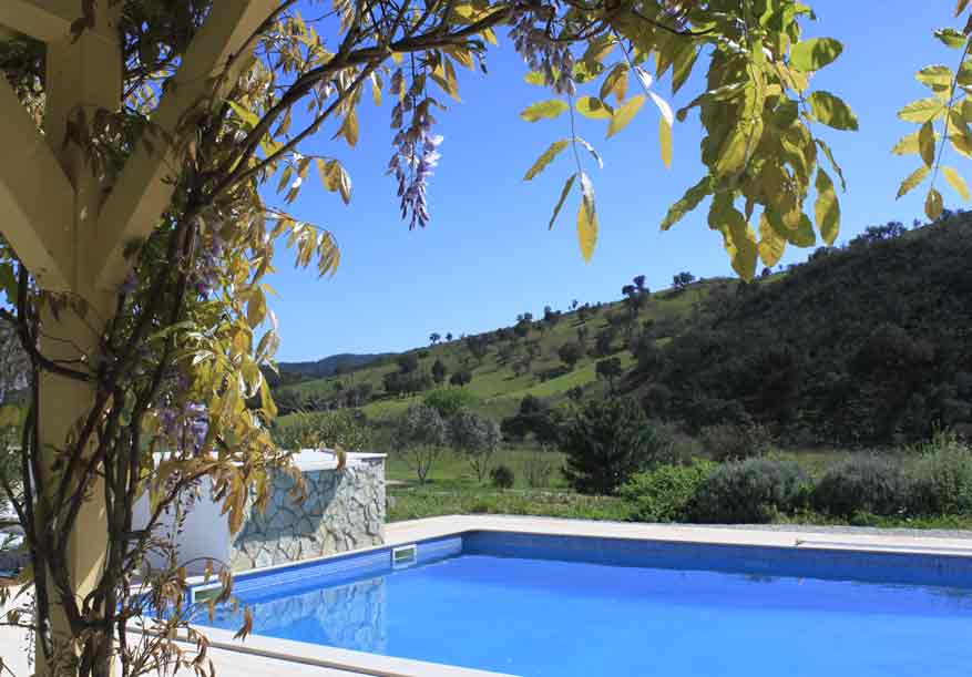pool in spring, Camping Quinta de Odelouca, Algarve