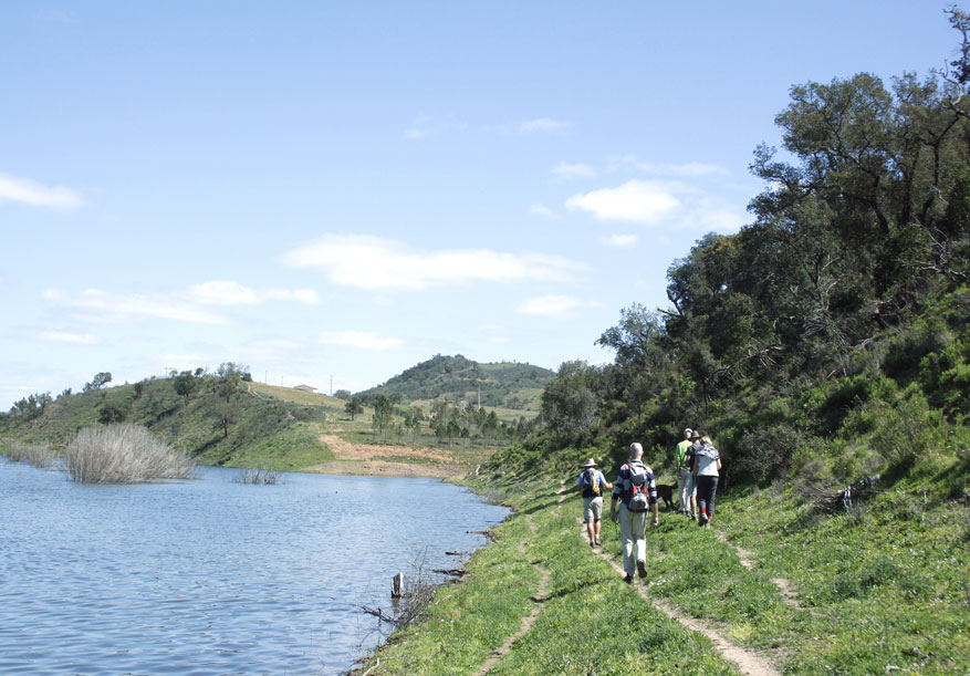 promenade dans l'Algarve, oever van de Odelouca